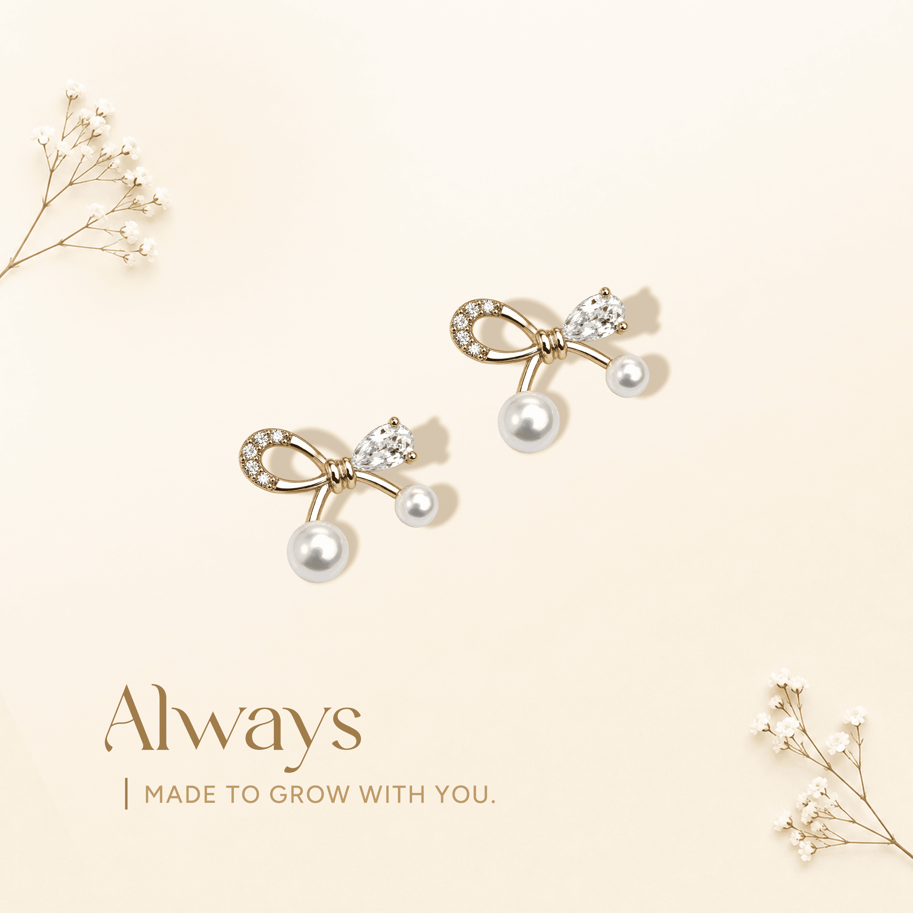 Pearl Crystal Bow