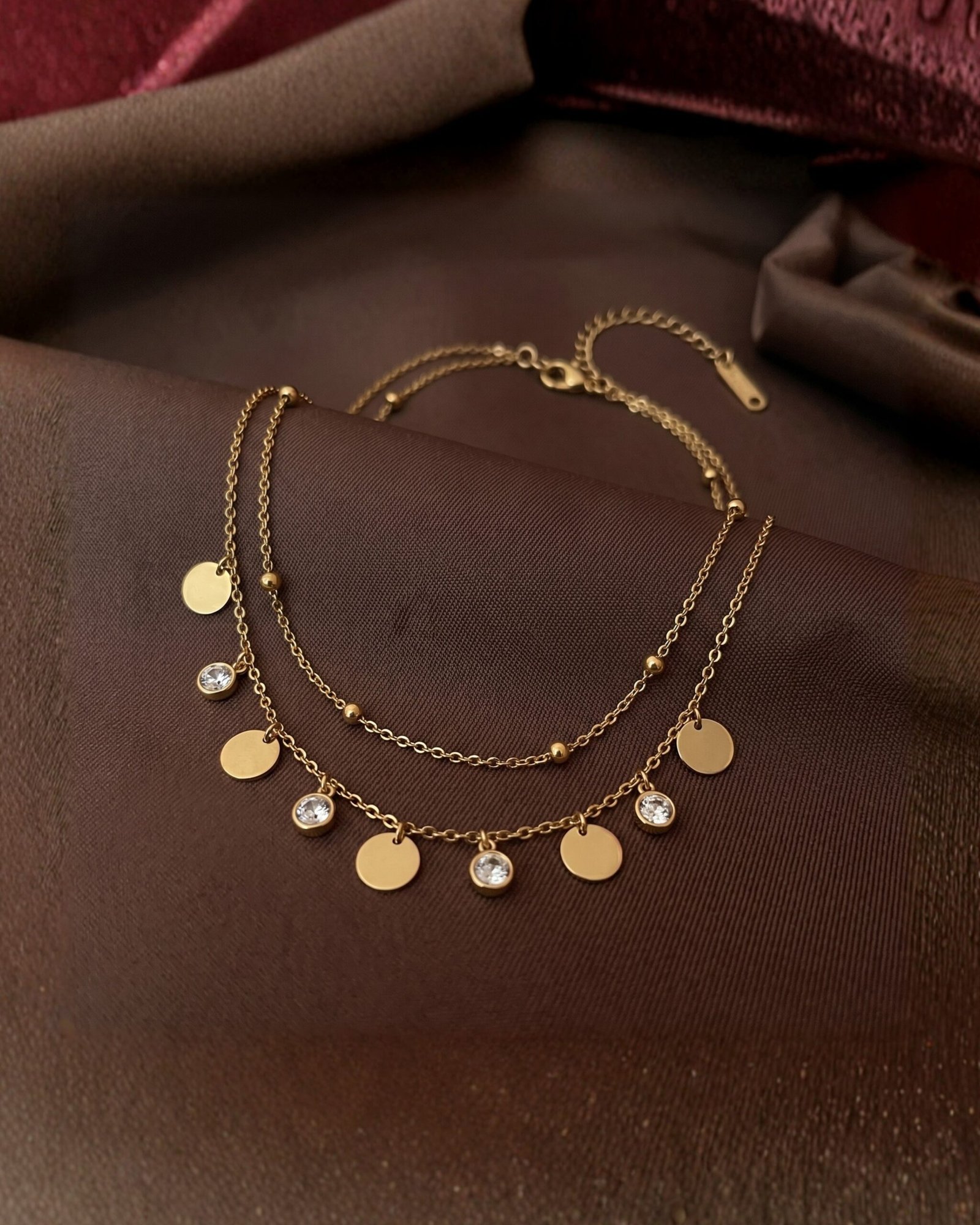 Diamond With Coin Chain