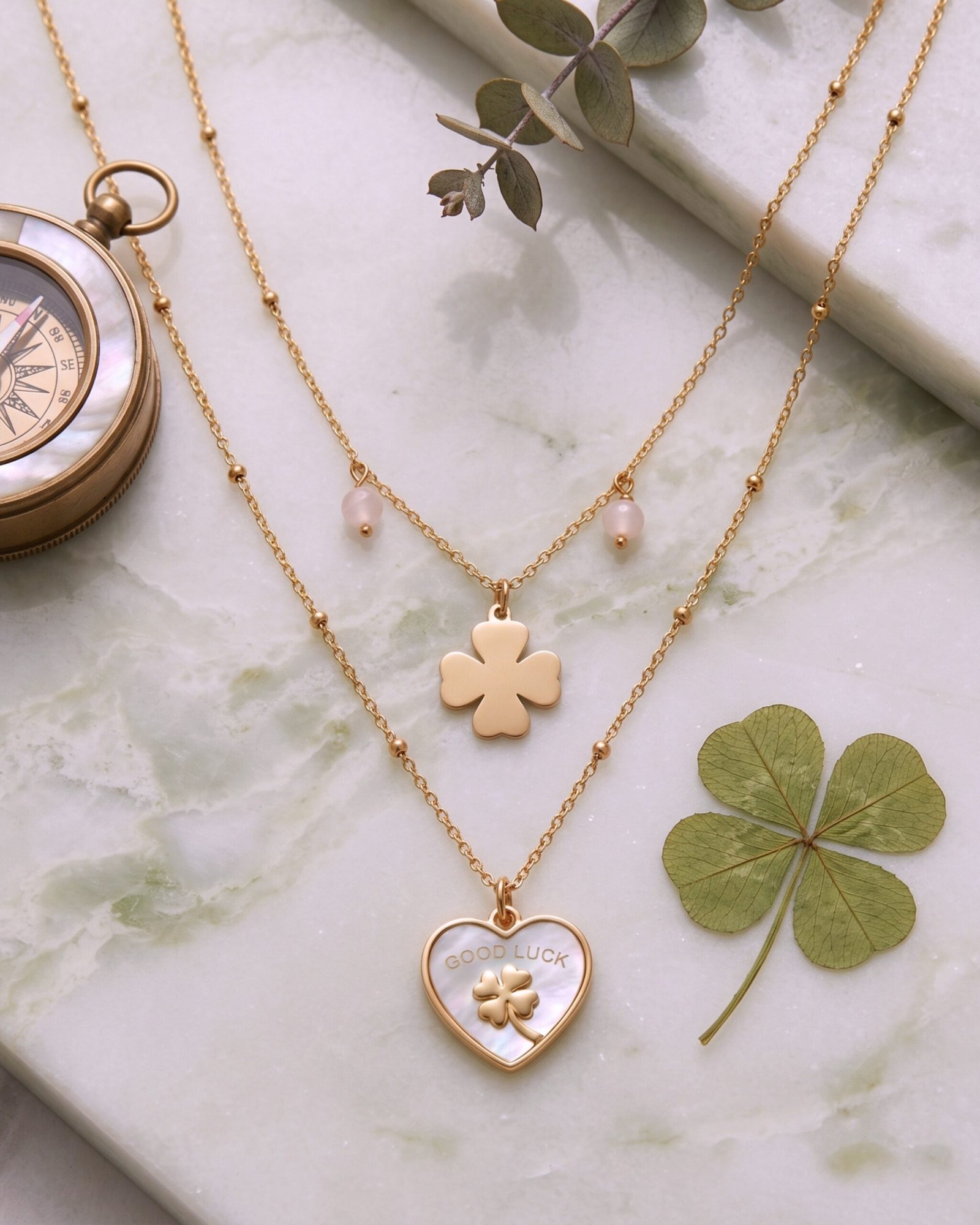 Pink Flower Heart Chain - Image 2
